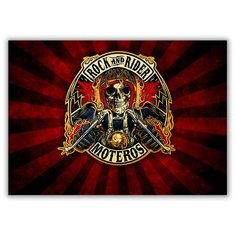 Магнит на холодильник большой - A4, Rock and Rider Drabs