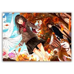 Магнит на холодильник большой - A4, Аниме Kazabana Fuuka Drabs