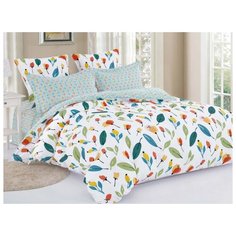 КПБ Cleo сатин набивной "Satin de Luxe" полуторный 150*210*1 160*230*1 70*70*2 15/679-SK