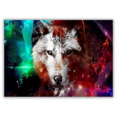 Магнит на холодильник большой - A4, Лиса Drabs