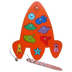 Развивающее пособие из дерева. Игра с магнитами Космос Smile Decor