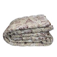 Одеяло стандартное ЭН-Текс Овца 200х220 см Евростандарт, хлопок, цвет: бежевый