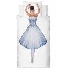 Комплект постельного белья 1,5 поплин (70*70) рис. 8936 "Балерина" ОТК