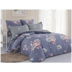 КПБ Cleo сатин набивной "Satin de Luxe" полуторный 150*210*1 160*230*1 70*70*2 15/751-SK