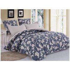 КПБ Cleo сатин набивной "Satin de Luxe" двуспальный 180*210*1 230*240*1 70*70*2 20/759-SK