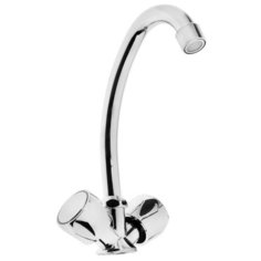 Смеситель для кухни ZEIN Z20380102, кран-букса латунь 1/2", без подводки, хром 5118172