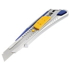 Нож усиленный KUBIS 04-03-1018, выдвижное лезвие, автоматический замок, металлический, 18 мм 5285522