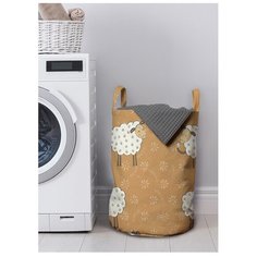 Корзина для хранения вещей JoyArty "Мохнатые овечки" 35x50 см, gaba-73740