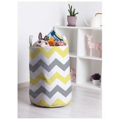 Корзина для игрушек "Красочные зигзаги" 35x50 см, toba-10723 Joy Arty