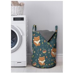 Корзина для хранения вещей JoyArty "Лисички в лесу" 35x50 см, gaba-73973