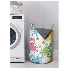 Корзина для хранения вещей JoyArty "Цветные осьминожки" 35x50 см, gaba-47940