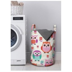 Корзина для хранения вещей JoyArty "Воспитанные совы" 35x50 см, gaba-10806