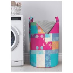 Корзина для хранения вещей JoyArty "Квадраты врут" 40x60 см, gaba-21408-L