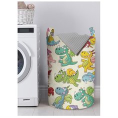 Корзина для хранения вещей JoyArty "Разноцветные дракончики" 40x60 см, gaba-22965-L