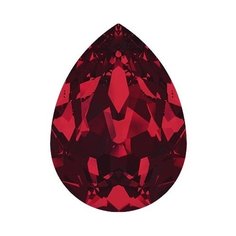 Стразы Swarovski цветные, 18*13 мм, кристалл, 4 шт, в пакете, багряный