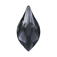 Стразы неклеевые Swarovski Crystal AB, 10*8 мм, кристалл, 8 шт, в пакете, темное серебро