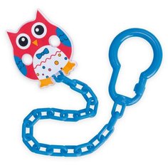 Клипса-держатель для пустышек Canpol babies "Сова", 0+, цвет красный (250930531)