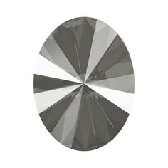 Стразы Swarovski цветные, 14*10,5 мм, кристалл, 4 шт, в пакете, темный серый лак