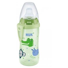 Поильник Nuk Крокодил с насадкой из силикона, 300мл зеленый