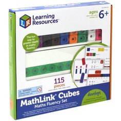 Набор Соединяющиеся кубики Академия математики с карточками Learning Resources