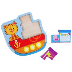 Головоломка пазл "Кораблик" для самых маленьких Лесная мастерская