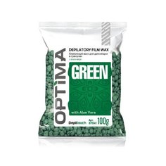 Depiltouch Пленочный воск для депиляции в гранулах OPTIMA «GREEN», 100 гр.