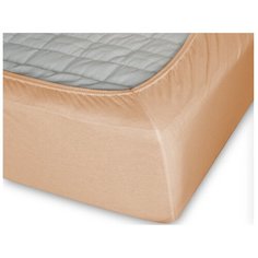 Простыня Cleo трикотажная на резинке 120*200*25 12/07 (персик)
