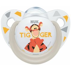 Nuk Пустышка силиконовая с 0 до 6 м Disney Тигра белая 10729919