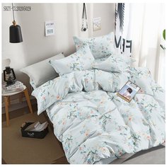 Комплект постельного белья Миланика, Колибри, 1,5 спальный, Сатин-твил, Хлопок, наволочки 70х70 2 шт. Milanika