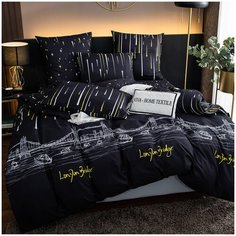 Комплект постельного белья СИТРЕЙД CLR-136, Евро, простыня на резинке 160х200х20, наволочки 50х70 и 70х70