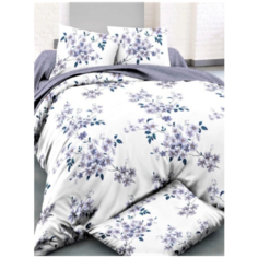 Комплект постельного белья Миланика, Мария, 1,5 спальный, Сатин-твил, Хлопок, наволочки 70х70 2 шт. Milanika
