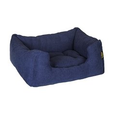 PRIDE лежак прямоугольный с высоким бортиком Резот синий 60 х 50 см (1 шт)