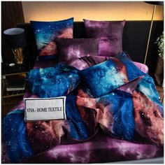 Комплект постельного белья СИТРЕЙД CLR-132, Евро, простыня на резинке 160х200х20, наволочки 50х70 и 70х70