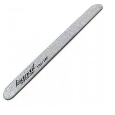 Lisanail пилка прямая для натуральных ногтей 180/240 грит, 100 шт