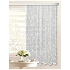 Тюль ТД Текстиль Gallery на ленте, 180 см белый