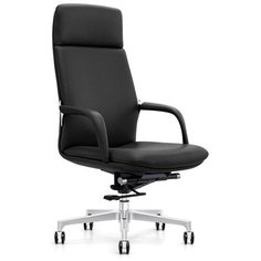 Кресло Easy Chair экокожа черный, алюминий