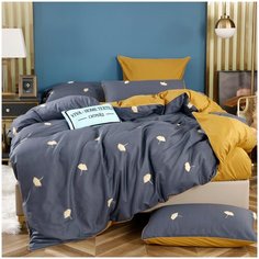 Комплект постельного белья СИТРЕЙД CPSR-019, Евро, простыня на резинке 180х200х30, наволочки 50x70, 70x70