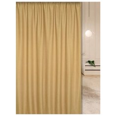 Портьеры ТД Текстиль 99477 на ленте 270 см горчичный