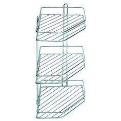 Полка для ванной комнаты угловая трехуровневая 08.Х-004 Аквалиния