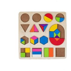 Головоломка "Дроби и целое "Основные формы" 3594569 Сима ленд