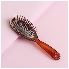 Расческа массажная овал 4,5*17,5(±1)см 51051 янтарь VORTEX 4901222