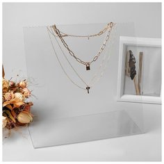 Подставка под цепочки, 30*13*28 см, оргстекло 2 мм в защитной плёнке 2521627 Сима ленд