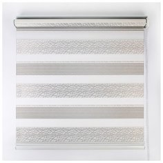 Штора рулонная 90х180 см "День-Ночь" паутинка, цвет серый 4700631 Сима ленд