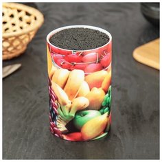 Подставка для ножей "Фрукты" с наполнителем, 14х9 см 3936200 Сима ленд