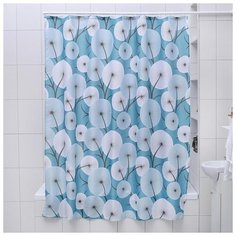 Штора для ванной "Воздушный лес", 180х180 см, полиэстер Доляна