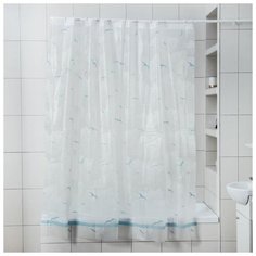 Штора для ванной "Чайки", 180х180 см, EVA 5430650 Доляна