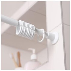 Карниз для ванной комнаты раздвижной 220 см, цвет белый 5187078 Сима ленд