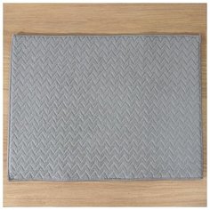 Салфетка для удаления грязи, пыли и сушки посуды 38х50 см "Зигзаг", цвет серый 5329683 Доляна