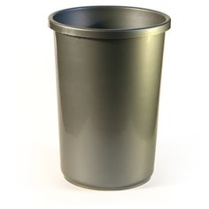 Корзина для бумаг пластик цельная 12л Uni серая 4754040 Сима ленд