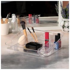 Органайзер д/хранения космет принад 8секц 26*20*7см прозрачн 5114823 Сима ленд